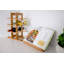 Arva 12 Bottle Solid Wood Tabletop Wine Bottle Rack in Natural Brown