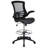 Drafting Chair Polyester/Polyester blend 50.75" H x 24.5" W x 25.5" D-1160177525