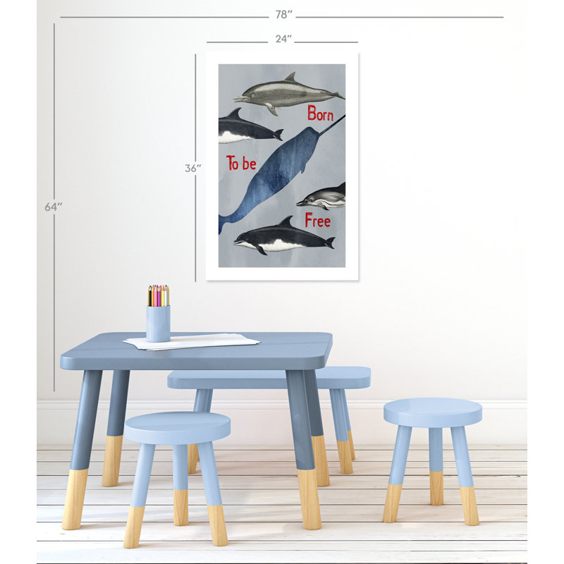 «Born to be free», impression sur papier, H 36 po x l 24 po x P 1 po, Papier