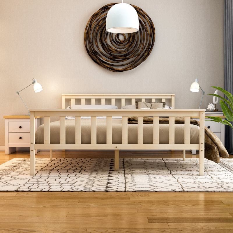 Solid Wood Bed, Pine, Kingsize (5')