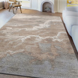 High-Quality Hand-Knotted Beige And Light Grey Area Rug
