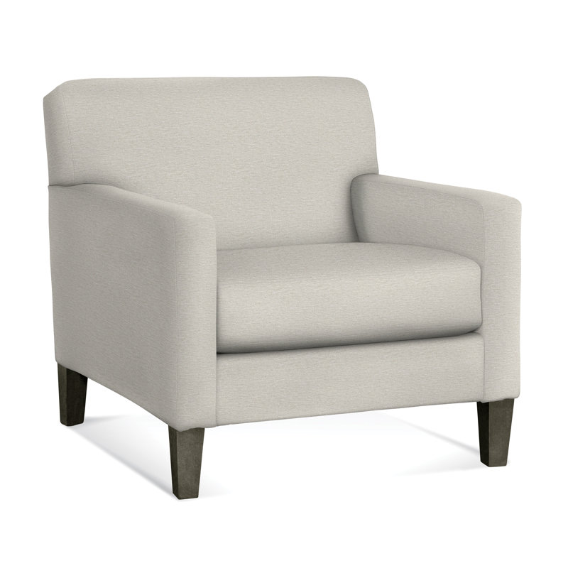 Tampa Armchair, White Performance Fabric; 0851-94, Java