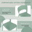 Chaise d'appoint en polypropylène Haze Green-190202958