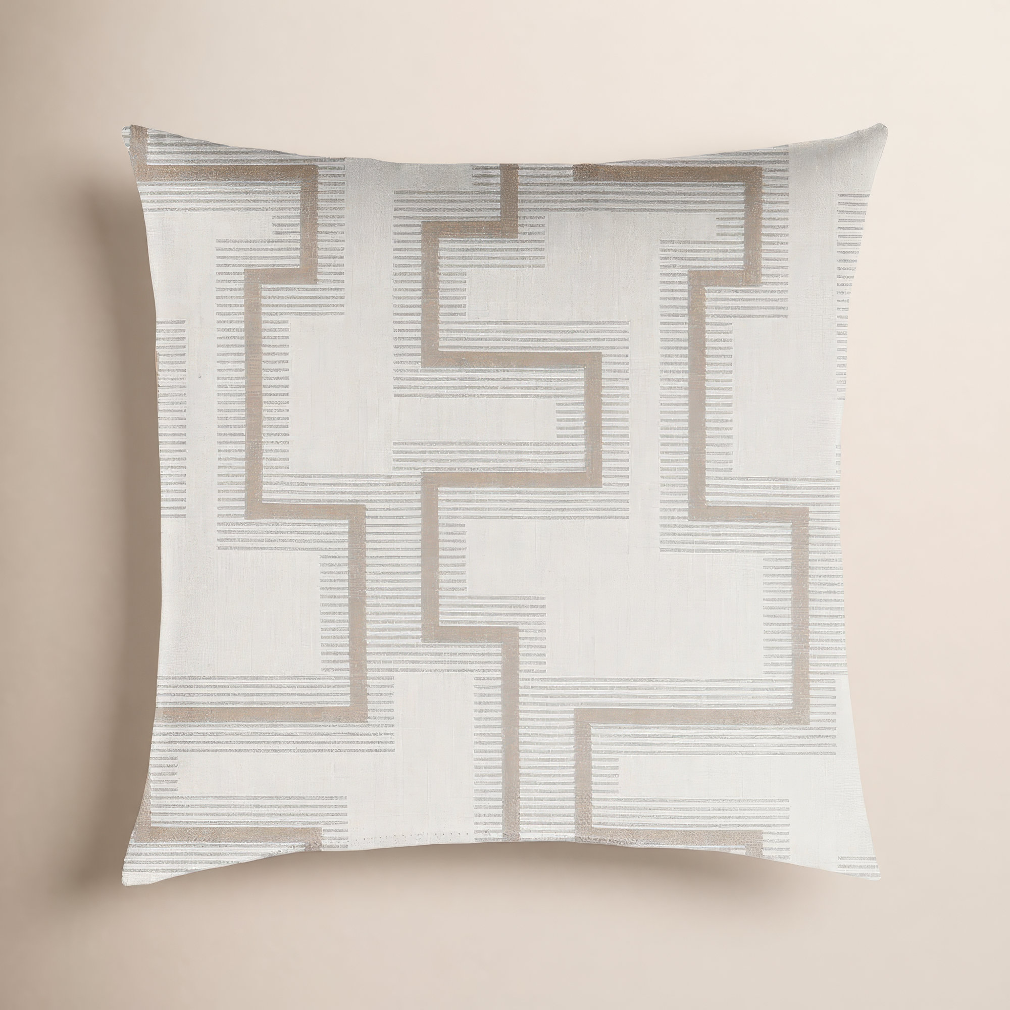 Outdoor Geometric Throw Pillow, 20" x 20"