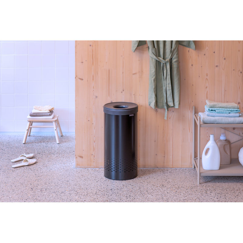 Brabantia Laundry Hamper, 9.2 Gallon (35L), Matte Black