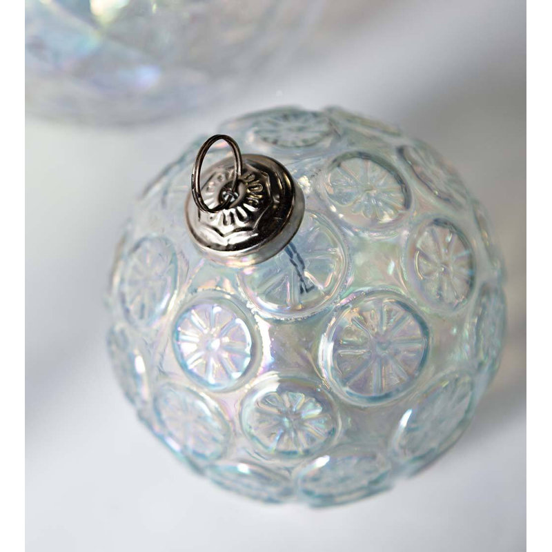 5'' Glass Holiday Shaped Ornament