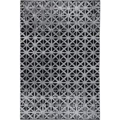 Rapture Geometric Area Rug in Black/Gray