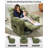 Rocking Recliner Chair, 360° Swivel Rocker Chair, Upholstered Fabric Glider Nursery Chair-382513640
