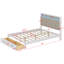 Lit plateforme en bois avec tête de lit tapissier et 2 tiroirs Stoltz-653544337-627271620