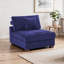 Fauteuil d'appoint sans accoudoirs en velours côtelé Milbrey-27806434-27806437