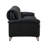 Eilene Black Top Grain Leather Sofa
