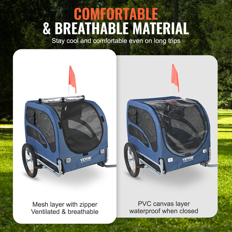 Image showcasing VEVOR Foldable Pet Trailer & Reviews | Wayfair