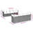 Vidaxl Garden Sofa Set Grey, Dark Grey