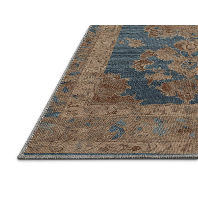 Machine Washable Gray Area Rug GSIX03587, Rectangle 2' x 3'