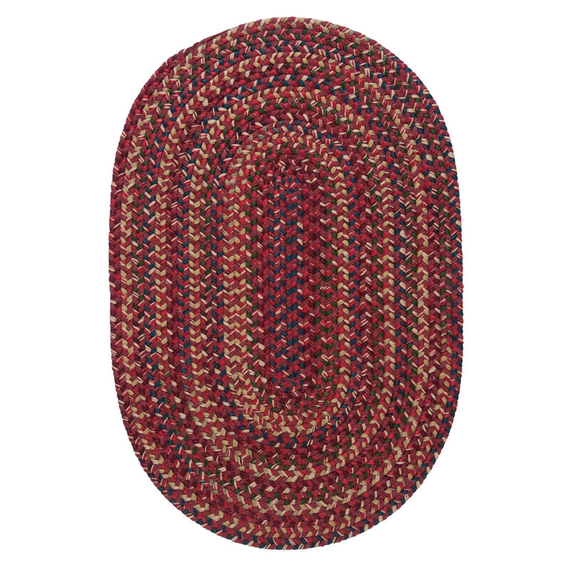 Tapis rouge en laine fabriqué à la main Azema, Tapis de couloir 2 pi x 10 pi
