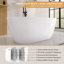 51'' x 28'' Freestanding Soaking Acrylic Bathtub-94129006