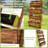 4-Tier Wood Wall-Leaning Vertical Planter Box with Lighted Accent, Liners, and Drainage Holes