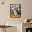 Fleurs blanches dans un vase, art rétro sur toile par Art Remedy-104314155-104314163