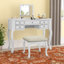Ensemble de coiffeuse avec tabouret et miroir rabattable Daryel-25976207