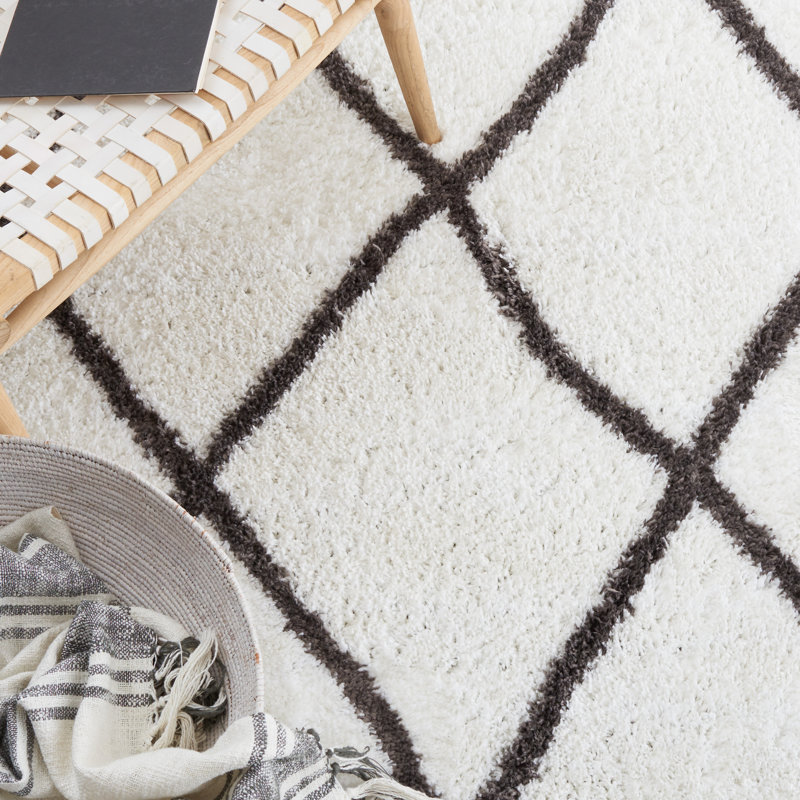Natoshia Performance Geometric Rug, Square 7'