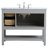 Bonsai 42'' Single Bathroom Vanity with Marble Top-1340372746