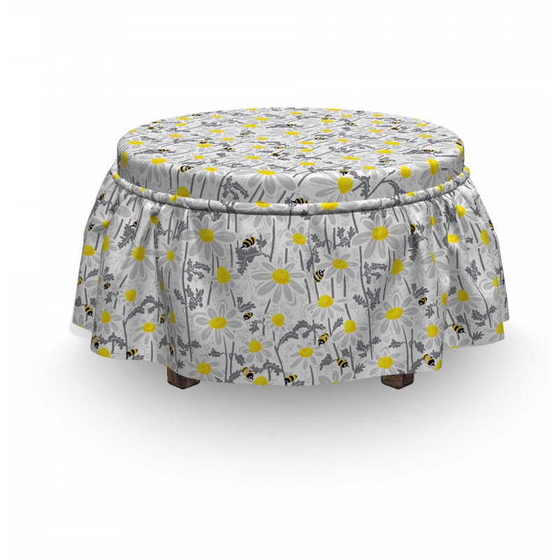 Box Cushion Ottoman Slipcover