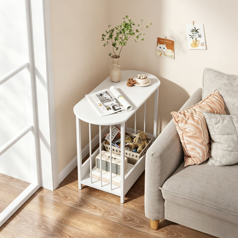 Console Table, White