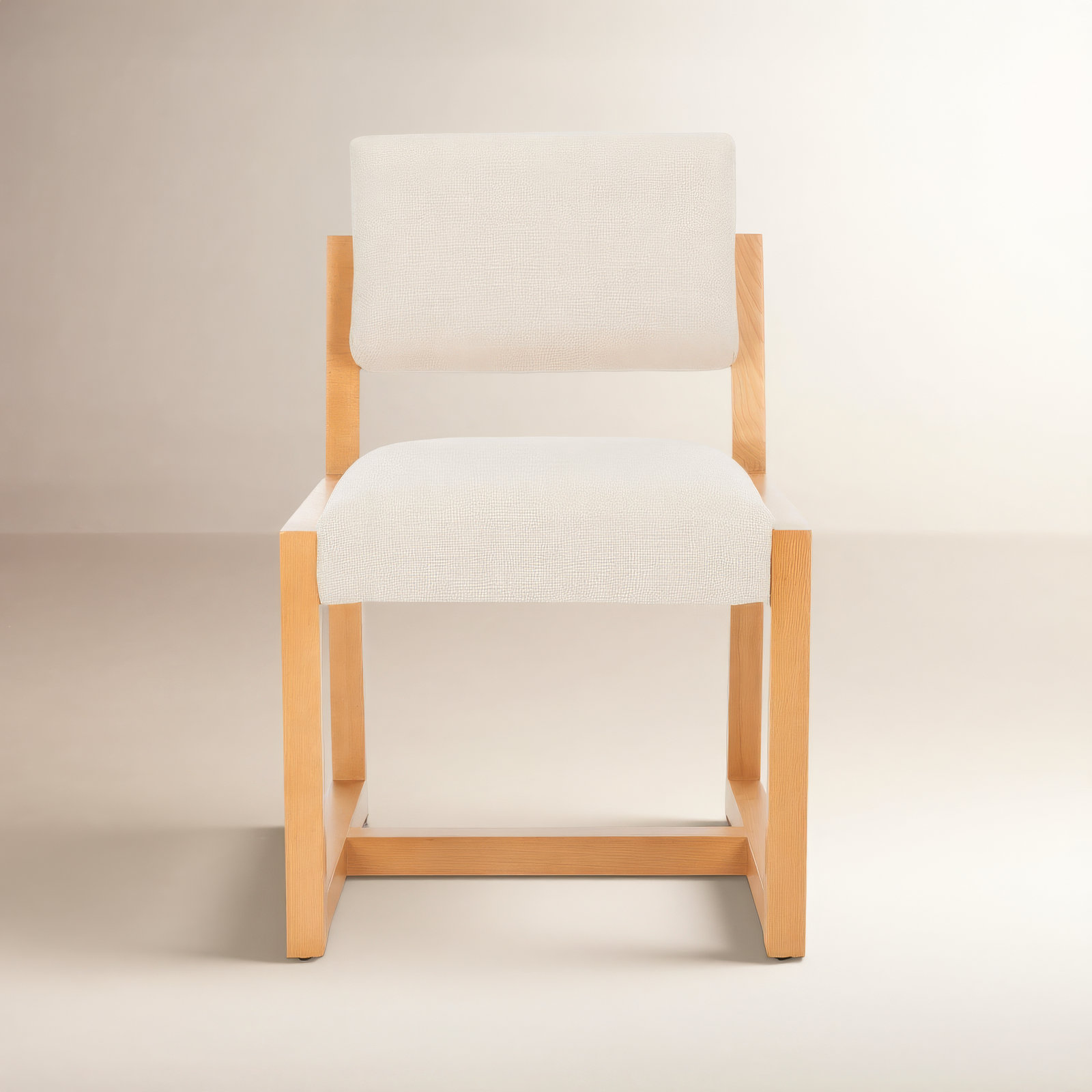 Voltaire Linen Side Chair, Beige