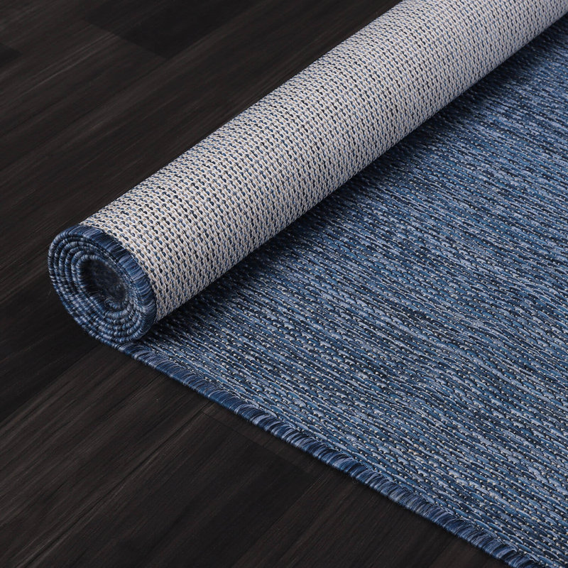 Blue Indoor/Outdoor Rug, Rectangle 9' x 12'
