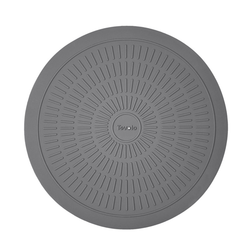 Tapis micro-ondes gris anthracite 12 po, 12"