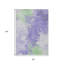 Tapis intérieur lavable abstrait vert menthe et ivoire 8 pi x 10 pi Lavender