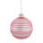 3'' Striped Glass Ball Ornament