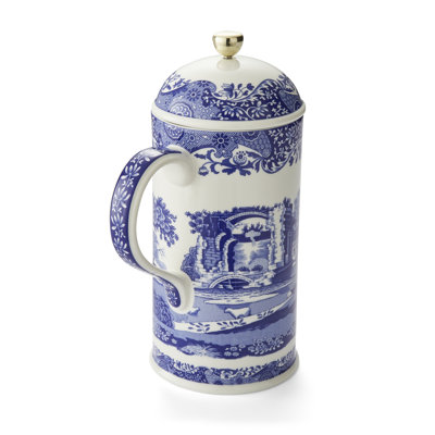Cafetière à motif italien bleu de 28 oz Spode