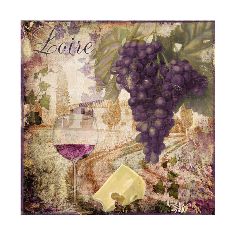 Art sur toile Sasha Wine Country II, H 14 po x l 14 po