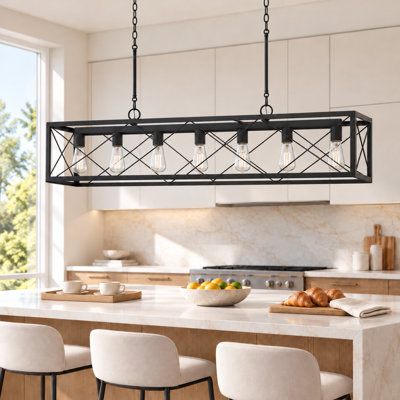 Evys Dimmable Kitchen Island Linear Chandelier