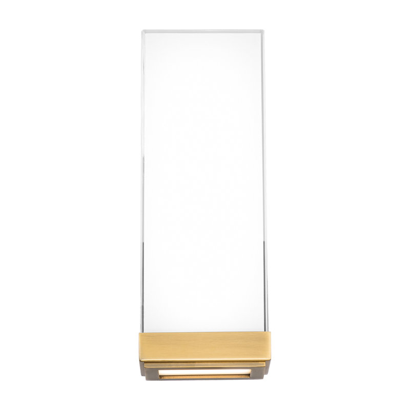 Coltrane 1 - Light LED Flush Mounted Sconce, 3000K, Aged Brass