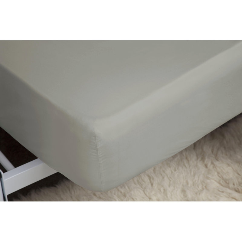 Sateen Fitted Sheet, Super King (6'), Platinum