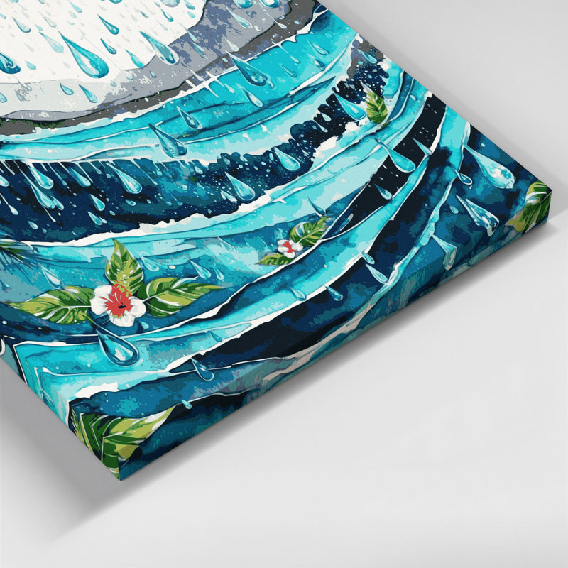 Art mural sur toile hawaïenne, H 20 po x l 30 po