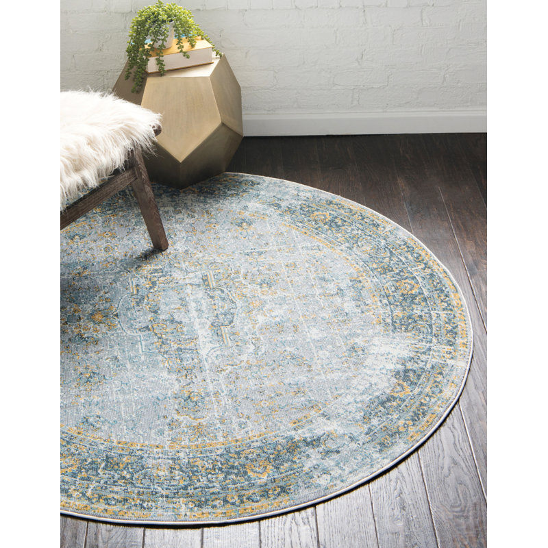 Folmar Oriental Indoor Rug, Round 8'