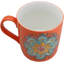 Tasse en forme de cercle mandala orange et zen