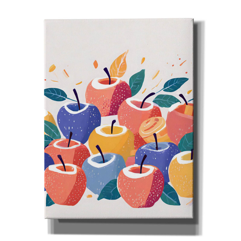 «Apples» par Andreas Magnusson, art mural sur toile, H 16 po x l 12 po x P 0,75 po