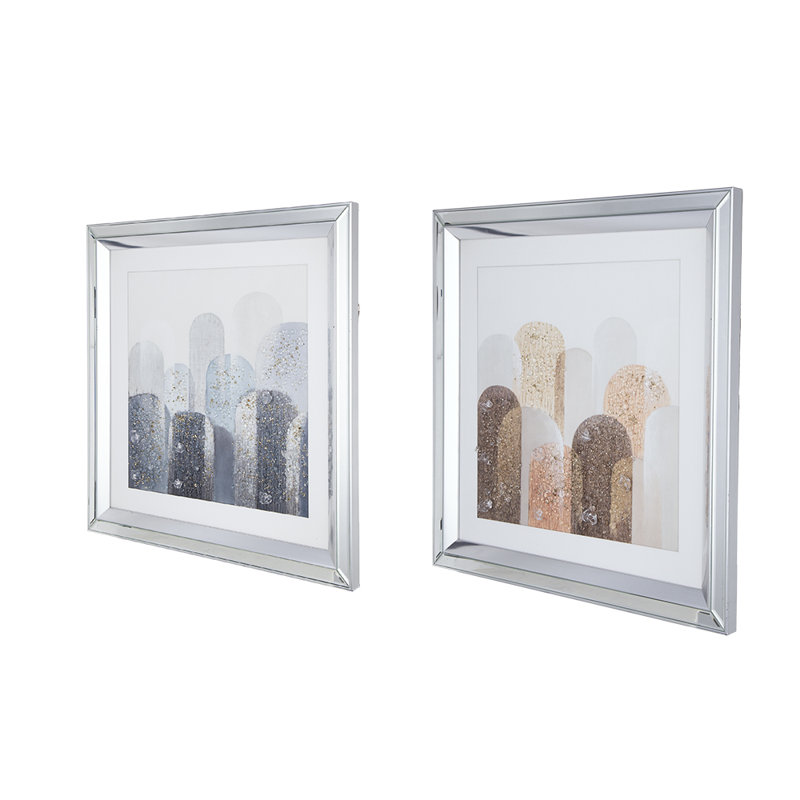 Art mural encadré en miroir Nexa