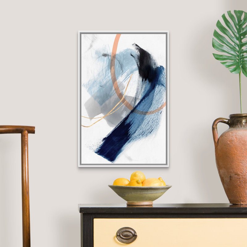 Foreshadow I par PI Studio - reproduction d'art sur toile, Cadre blanc, H 26 po x l 18 po x P 1,75 po