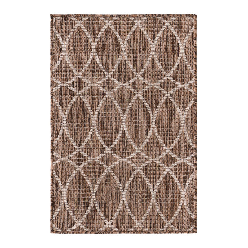 Geometric Indoor / Outdoor Rug, Rectangle 2'2" x 3'