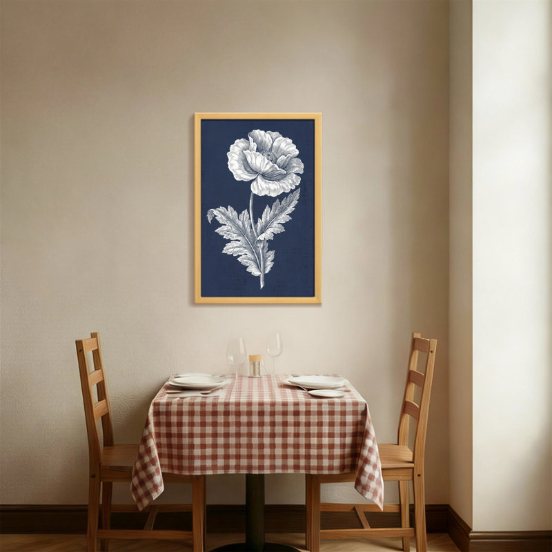Plantes et fleurs, coquelicot, impression botanique sur toile