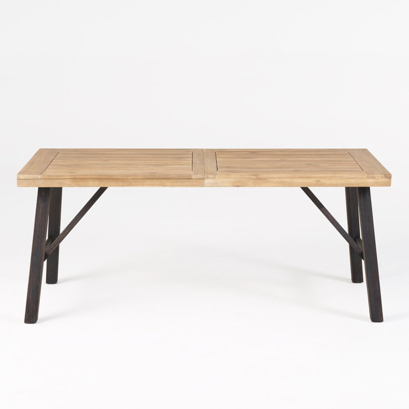 Modern Rectangular Wooden Dining Table With Tapered Legs | Gift Idea
