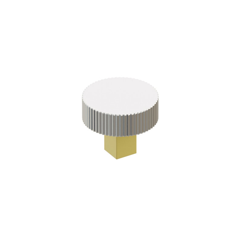 Poignée de meuble-lavabo Emtek Select, 1 3/4", Laiton non laqué / nickel poli