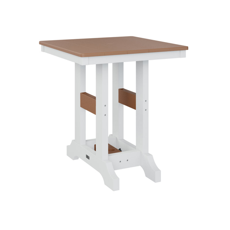 Table de bar carrée 28 po Berlin Gardens Garden Classic, H 39,5 po x l 28 po x P 28 po, Cèdre