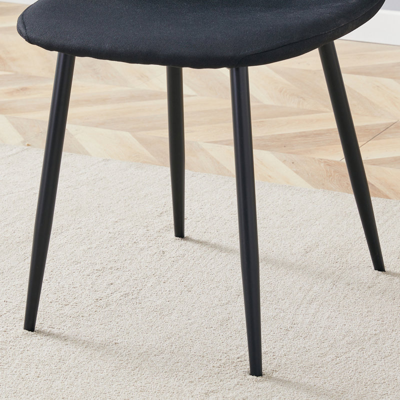 Table élévatrice polyvalente avec chaises en lin et coton | MDF grain naturel et élégance métal noir | Parfait pour la salle à manger, le bureau ou le bar