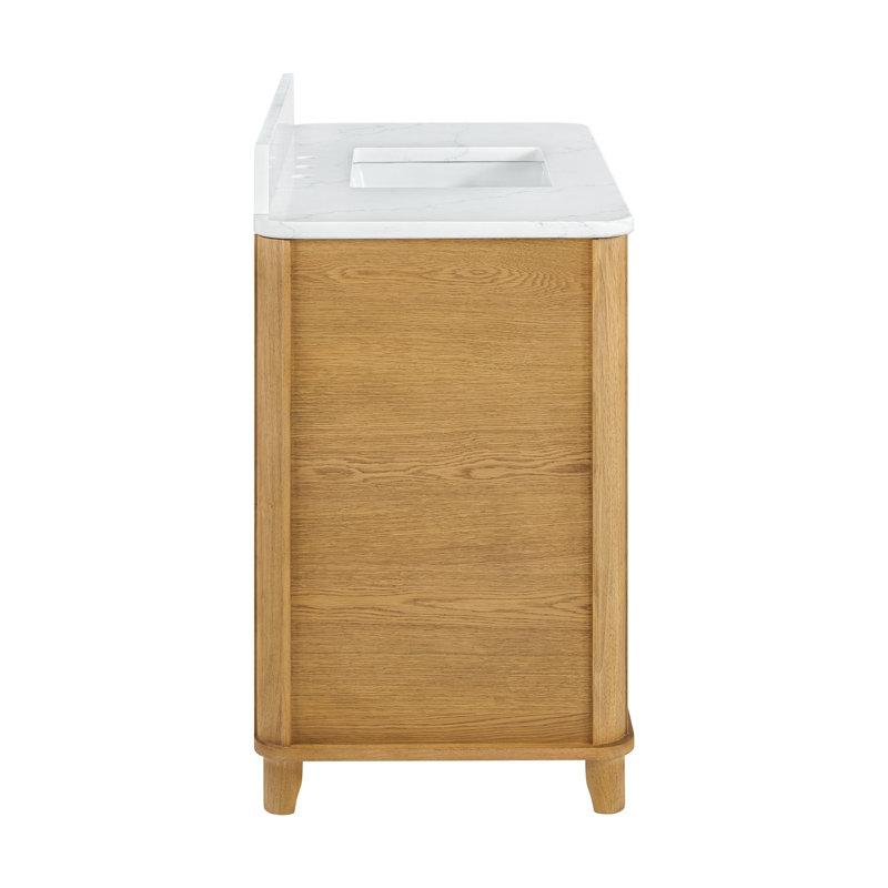 Kathryne 36" Bathroom Vanity In Natural Enhanced Oak, Enhanced Natural Oak, 42"